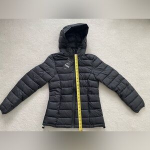 Black Hooded Puffer Jacket NWT